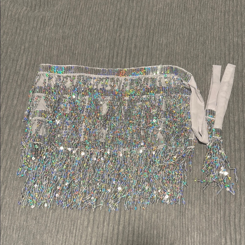 Sparkle wrap skirt